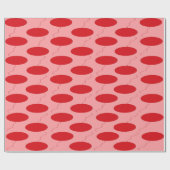 Papier Cadeau : Ballon Red Polka Dot (Plat)