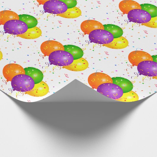 Papier Cadeau Ballons (Coin)