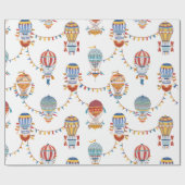 Papier Cadeau Ballons à air chaud (Plat)