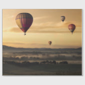 Papier Cadeau Ballons à air chauds (Plat)