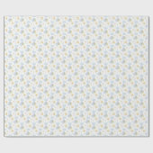 Papier Cadeau Ballons bleu aquarelle (Plat)