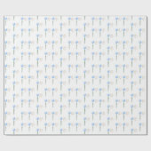 Papier Cadeau Ballons Bleu bébé garçon douche Invitation Oh garç (Plat)