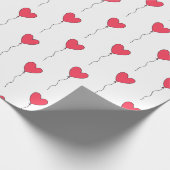 Papier Cadeau Ballons cardiaques (Coin)