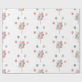 Papier Cadeau Ballons colorés Pastel Party (Plat)