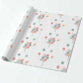 Papier Cadeau Ballons colorés Pastel Party (Déroulé)