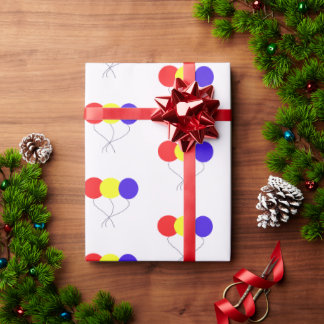 Papier Cadeau Ballons d'anniversaire