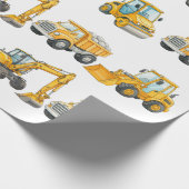 Papier Cadeau Ballons d'anniversaire de construction | Zone d'an (Coin)