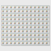 Papier Cadeau Ballons de fête d'anniversaire Multicolore (Plat)