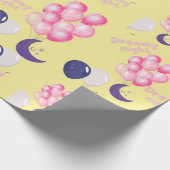 Papier Cadeau Ballons de nuit Dreammer rose & Navy (Coin)