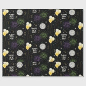 Papier Cadeau Ballons du Nouvel An (Plat)