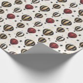 Papier Cadeau Ballons et étoiles à air chaud (Coin)