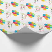 Papier Cadeau Ballons Joyeux anniversaire (Coin)