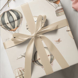 Papier Cadeau Ballons vintages à air chaud