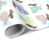 Papier Cadeau Balloons de Pecingese (Coin rond)