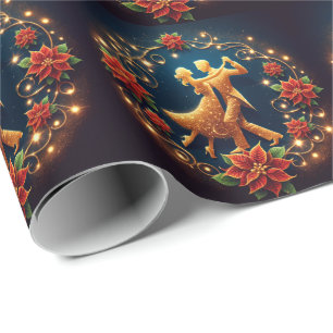 Papier Cadeau Ballroom Dance Couple Christmas