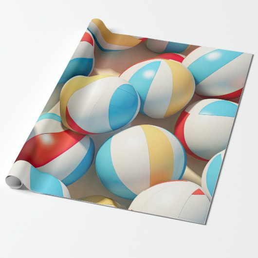 Papier Cadeau Balls de plage (Déroulé)