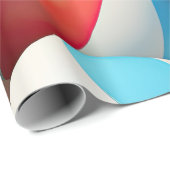 Papier Cadeau Balls de plage (Coin rond)
