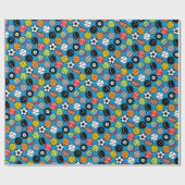 Papier Cadeau Bals de jeux et de sports (Plat)