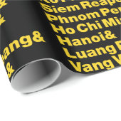 Papier Cadeau Banana Pancake Trail / Circuit (Coin rond)