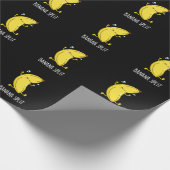 Papier Cadeau Banana Split Funny Danser Banana Pun Dark BG (Coin)