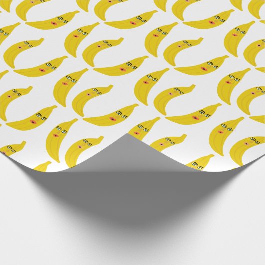 Papier Cadeau Banana Trio Motif Whimsical Cadeau (Coin)