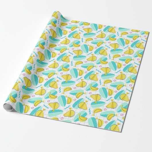 Papier Cadeau Bananas Memphis (Déroulé)