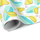 Papier Cadeau Bananas Memphis (Coin rond)