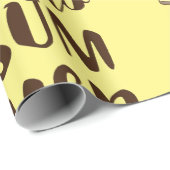 Papier Cadeau Banane cool Bonjour été drôle Fruit tropical (Coin rond)