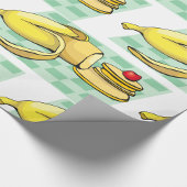 Papier Cadeau Banane et Pancakes Petit déjeuner Plat