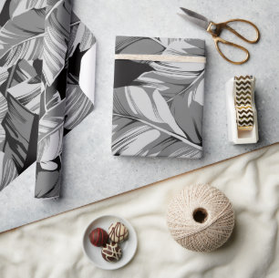 Papier Cadeau Banane Feuille 3