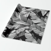 Papier Cadeau Banane Feuille 3 (Déroulé)