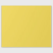 Papier Cadeau Banane pastel solide jaune (Plat)