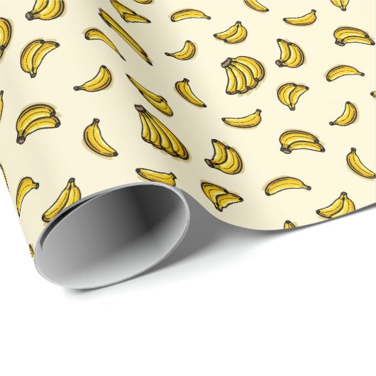 Papier Cadeau Bananes (Coin rond)