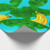 Papier Cadeau Bananes et aquarelle feuille (Coin)