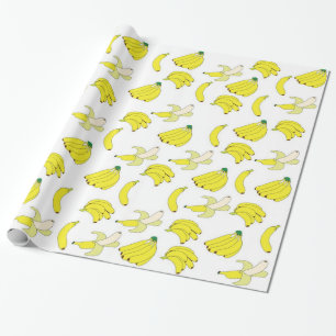 Papier Cadeau Bananes sur bananes