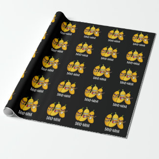 Papier Cadeau Band-nana Funny Fruit Banana Pun Dark BG