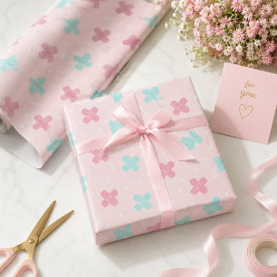 Papier Cadeau Bandages roses Médicales