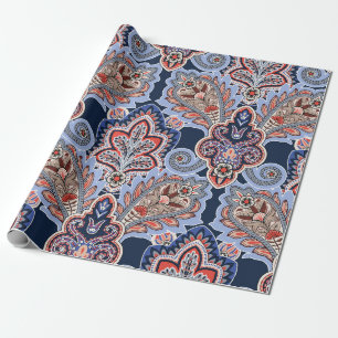 Papier Cadeau Bandana motif avec éléments cachemire. han vinta