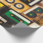 Papier Cadeau Bande audio rétro (Coin)