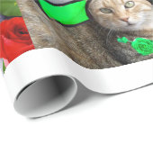 PAPIER CADEAU BANDE-BANDE AMUSANTE DE CHAUSSURES DE DISCUSSION (Coin rond)