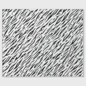 Papier Cadeau Bande blanche de Tiger Impression (Plat)
