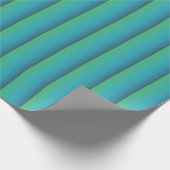 Papier Cadeau Bande bleue à verte Ombre (Coin)