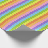 Papier Cadeau Bande de bonbons rétro (Coin)