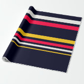 Papier Cadeau Bande de couleur plate (Déroulé)
