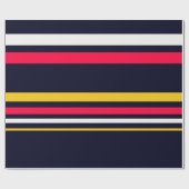Papier Cadeau Bande de couleur plate (Plat)