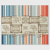 Papier Cadeau Bande de papier brillant (Plat)