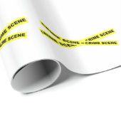 Papier Cadeau Bande de scène du crime (Coin rond)