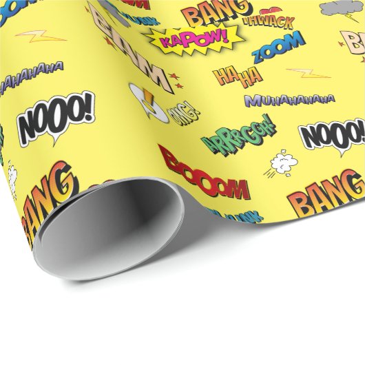 Papier Cadeau Bande dessinée (Coin rond)