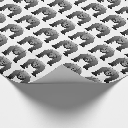 Papier Cadeau Bande dessinée de gorille de Silverback (Coin)