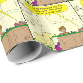 Papier Cadeau bande dessinée de maths de 719 haines (Coin rond)